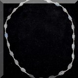 J173. Stone & metal necklace - $22 
